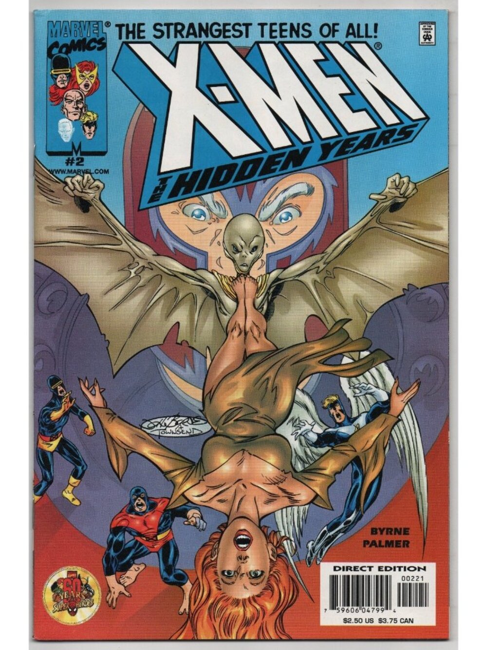 X-Men The Hidden Years 2 Marvel Comics 2000 Cover B Magneto VF+ 8.5 John Byrne